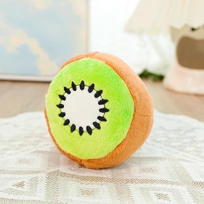 Happy Pet Pantry Plush Fruit Chew Toy For Pets Avocado & Kiwi Squeaky Play kiwi