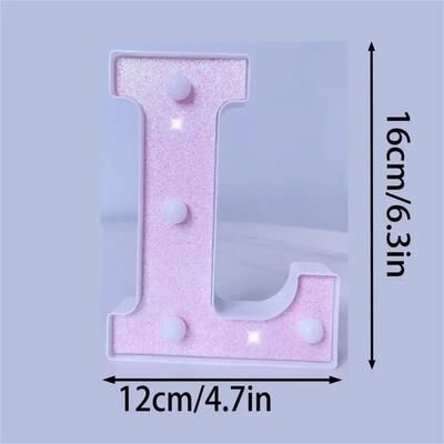 Uplift Picks Pink LED Letter And Number Lights For Parties And Romantic Decor l