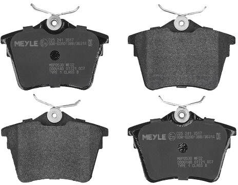 MEYLE 025 241 3517 Brake pad set