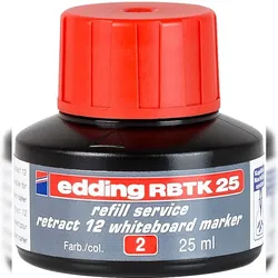 Nachfülltinte edding RBTK 25 für edding Boardmarker retract 12 25ml rot Packung mit 10 Stück