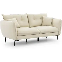 3-SITZER-SOFA Nordloft Beige Samt