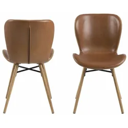 Actona »Batilda -A1« Esszimmerstuhl Lederlook 47x82,5x56 cm