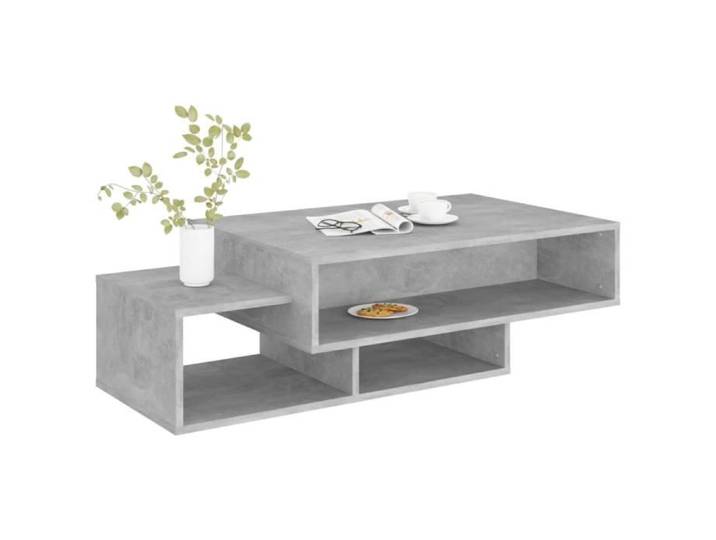 Table basse Gris béton 105x55x32 cm Aggloméré Mothinessto LY21329