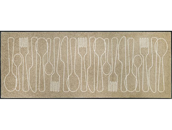 Teppich Cutlery Symphony , bunt, B:75cm H:7mm L:90cm, Polyamid, WASH+DRY BY KLEEN-TEX, Teppiche, Teppich