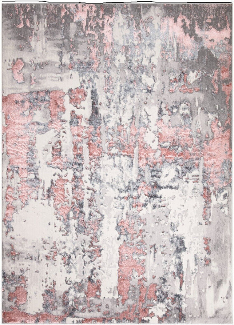 Borough Wharf Siddhesh Abstract Area Rug Pink Rectangle 80 x 150cm