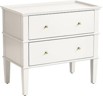 Grace 2-Drawer Nightstand - Soft White - Ballard Designs