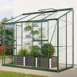 Vitavia Anlehn-Gewächshaus "Styx 3300",smaragd,3,3 m2