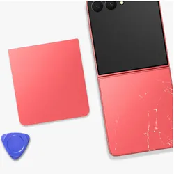 Samsung Original unterer Akkudeckel Service Pack Galaxy Z Flip7 (Akku), Mobilgerät Ersatzteile, Rot