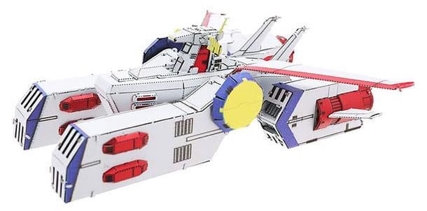 Plex Mobile Suit Gundam White Base metalen nano-puzzelmodel, 6 cm