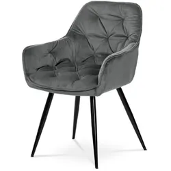 Autronic Esszimmerstuhl Stoff grau DCH-421 GREY4