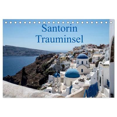 Santorin Trauminsel (Tischkalender 2027 DIN A5 quer), CALVENDO Monatskalender