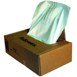 Fellowes Aktenvernichter Abfallbeutel 53-75 Liter, 50Stk., Abfallsack, Transparent