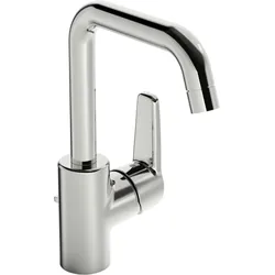 Hansa Waschtischarmatur Hansapolo 51552293 chrom, mit Ablaufgarnitur, seitlich bedient
