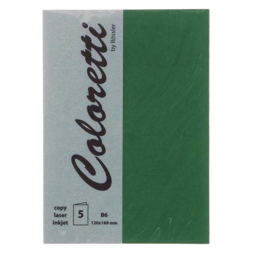 Magni 220719571 - Coloretti Karten, 220 g/m², DIN B6 hd, forest, 5 Stück (220719571)