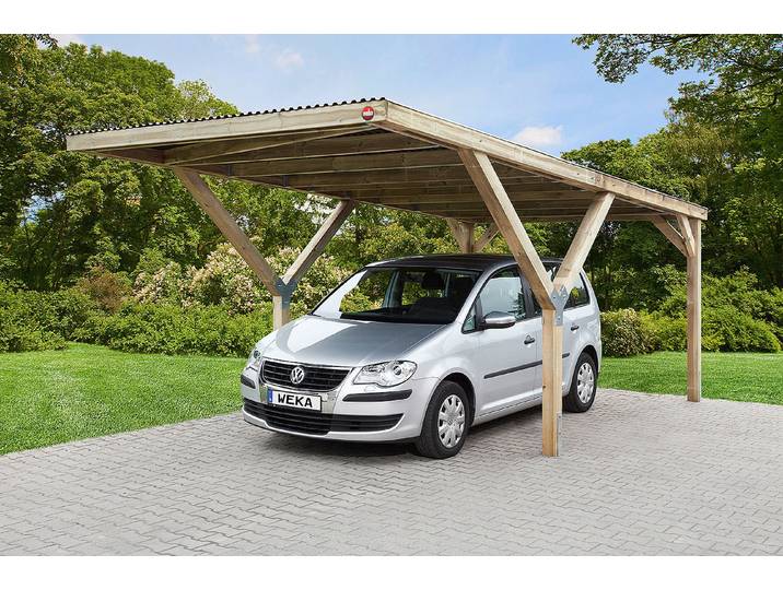 Weka Y-Einzelcarport mit Stahldach 3.6 × 3 m