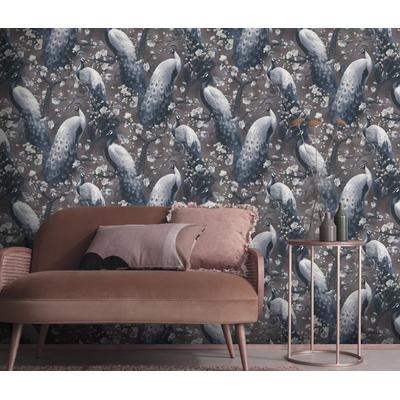 Vliestapete ERISMANN "Vliestapete PAVO", braun, B:0,53m H:0,09m L:10,05m, Vlies, Tapeten, Phthalate frei