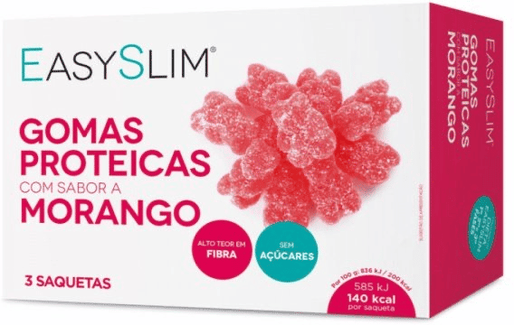Easyslim Gomas Proteicas Morango 70g x3