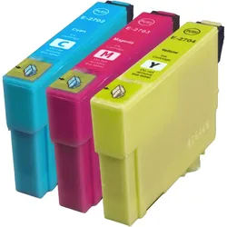3 Ampertec Tinten ersetzt Epson C13T271540 27XL Multipack CMY