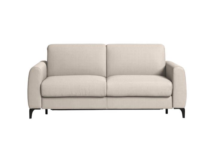 Novel Schlafsofa, Greige, Metall, 3-Sitzer, 203x88x102 cm, Rücken echt, Kinderzimmer & Jugendzimmer, Jugendmöbel, Jugendsofas