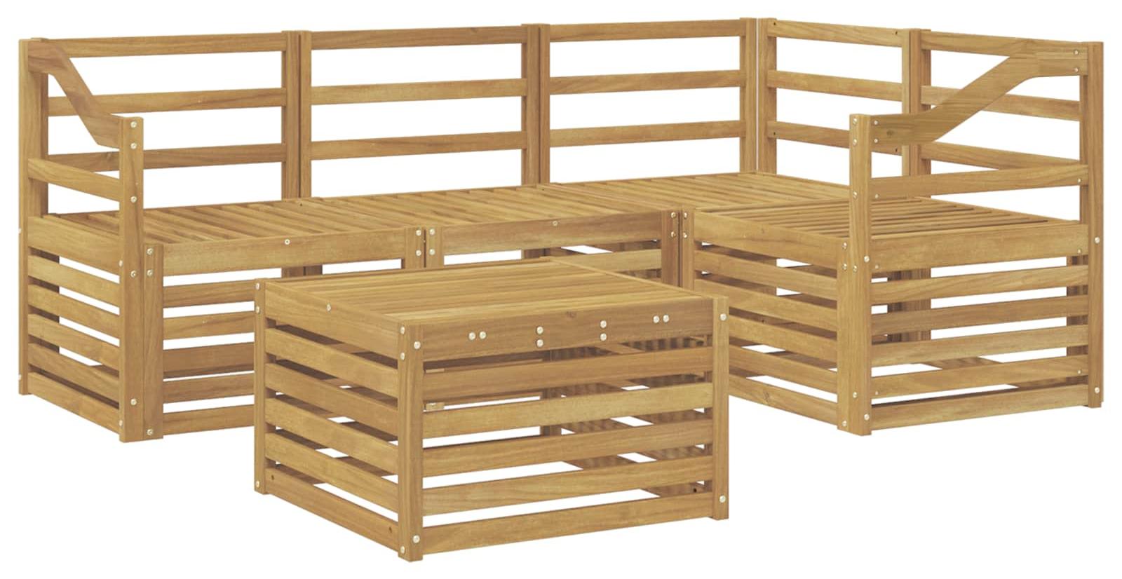 Garnitur aus 5 Outdoor-Sofas, weiß