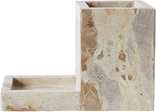 Muubs Vita Opvaskeholder Seashell   Marmor L21xb11xh14 Cm