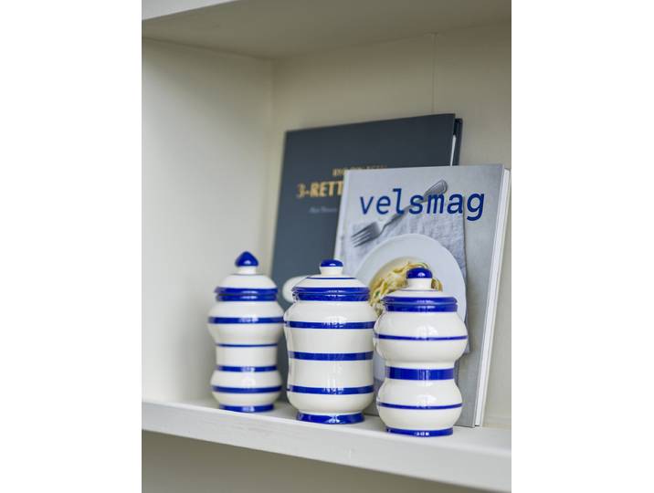 home24 Potje Maynard 3-delig Ø 10cm blauw