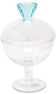 Vivience Glass Jar with Colored Diamond Handle