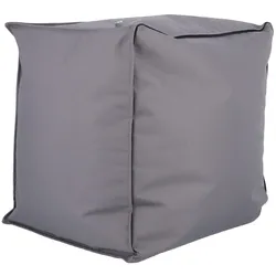 Hocker Sitzsack Gordon Pouf Gwen, Polyester beschichtet, modern outdoor, anthrazit, inkl. Füllung