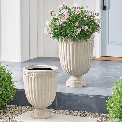 "Reese Pedestal Planters - 21"" - Grandin Road"