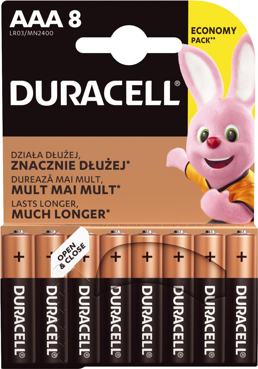Duracell Alkaline batterij AAA MN2400 BL8
