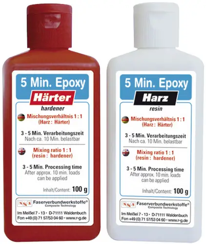 R & G EPO5.F250A+B 5-Minuten Epoxyd-Harz 500g