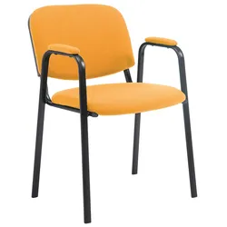 CLP Besucherstuhl Ken PRO Stoff   Farbe: orange