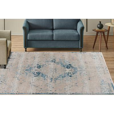 Teppich KAYOOM "Dilan 200", blau, B:120cm H:5mm L:170cm, Polyester, Teppiche, Teppich