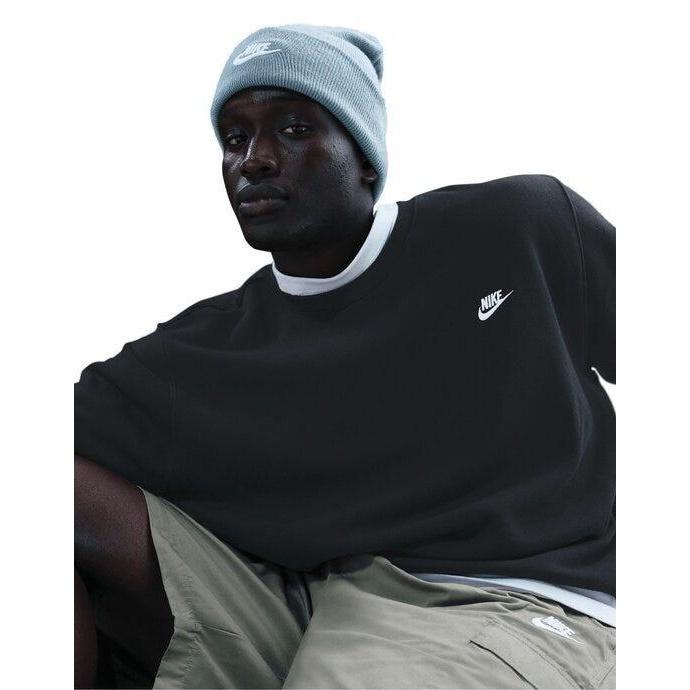 Nike - "Club" Sweatshirt für Herren, Rundhalsausschnitt (Dunkelgrau/Weiß)
