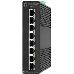 LevelOne Hilbert 8-Port Industrial Gigabit PoE Smart Lite Switch, 8 PoE-Ausgänge, 802.3at/af PoE