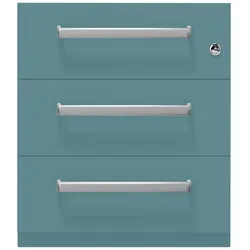 Rollcontainer NoteTM | 3 Schubladen, Tiefe 775 mm, Designgriff - 674 doulton