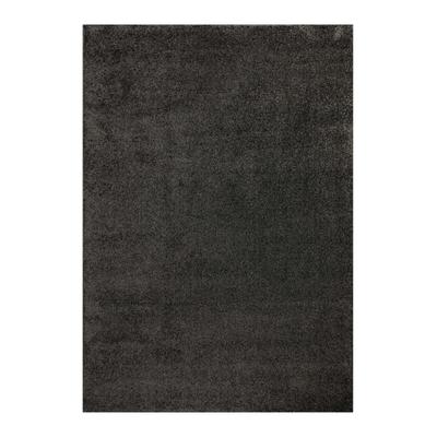 Teppich WECON HOME "Wogh", grau (anthrazit), B:80cm H:25mm L:230cm, Polyester, Teppiche, Teppich, Kurzflor, maschinell gewebt, robust, Wohn- & Schlafzimmer, einfarbig