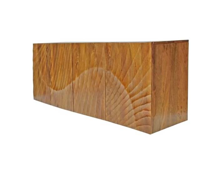 Riess Ambiente Sideboard Scorpion - 177x58x38cm - braun - Mangoholz Soft Close, handgefertigtes Unikat, montiert geliefert, natürliche Maserung