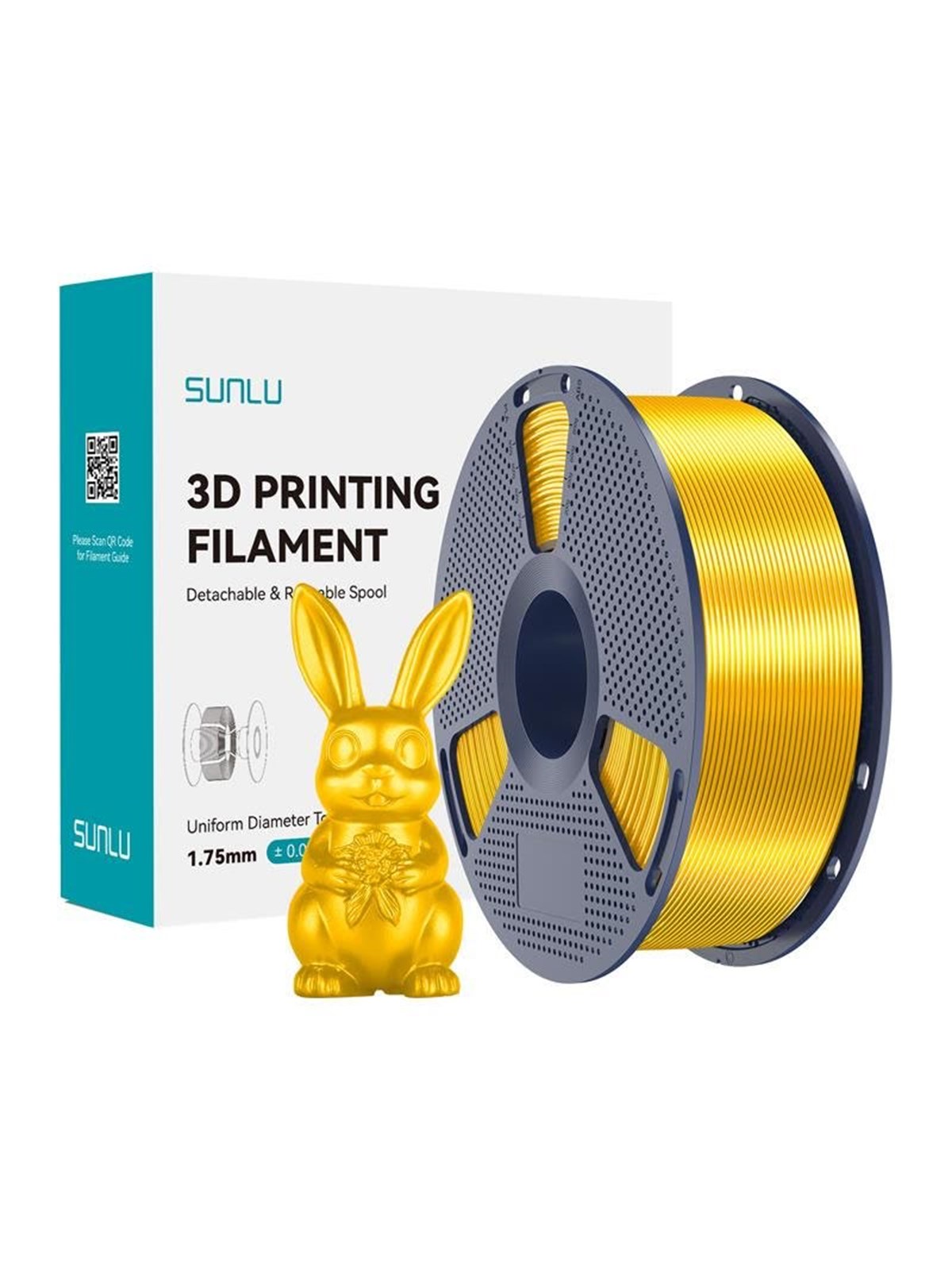 Sunlu PLA+ Silk Filament (Gold)