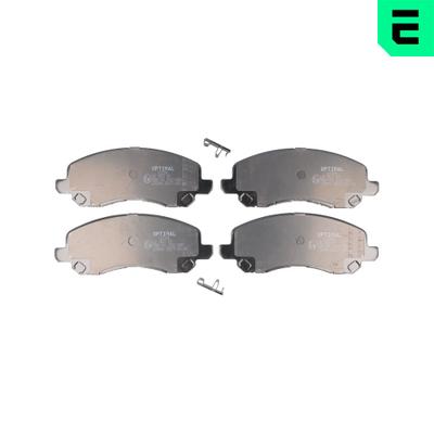 OPTIMAL Bremsbelagsatz, Scheibenbremse BP-12284 Vorderachse für MITSUBISHI
