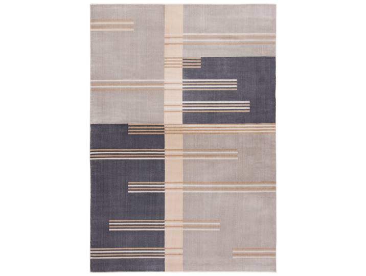 Tapis contemporain en polypropylène gris, 122 x 183 cm