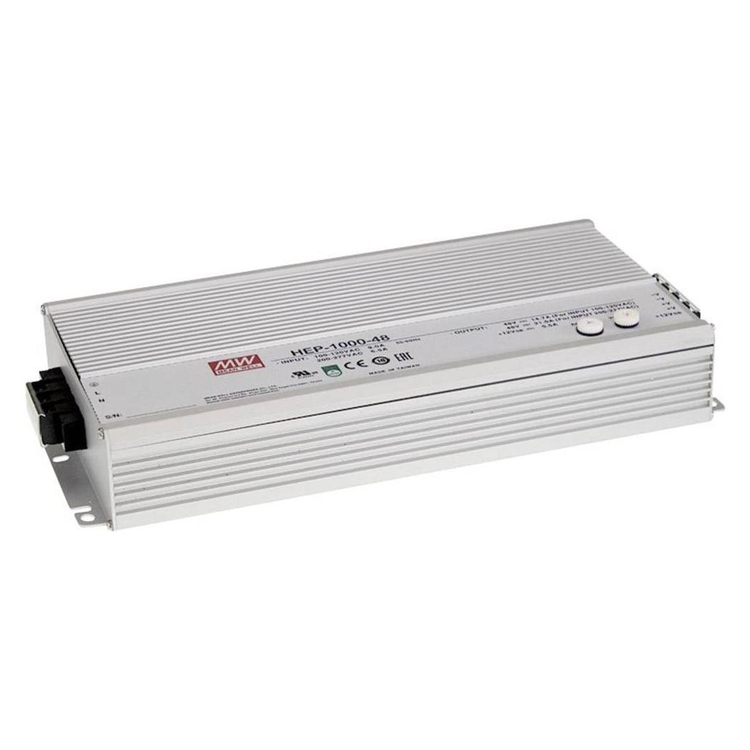 MeanWell MEAN WELL HEP-1000-100, 90 - 305 V, 1000 W, 100 V, 10 A, RoHS, 140 mm (HEP-1000-100)