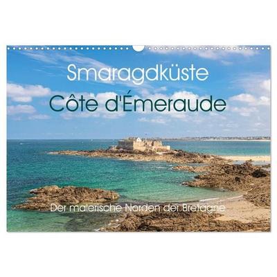 Smaragdküste Côte d'Émeraude. Der malerische Norden der Bretagne (Wandkalender 2027 DIN A3 quer), CALVENDO Monatskalender