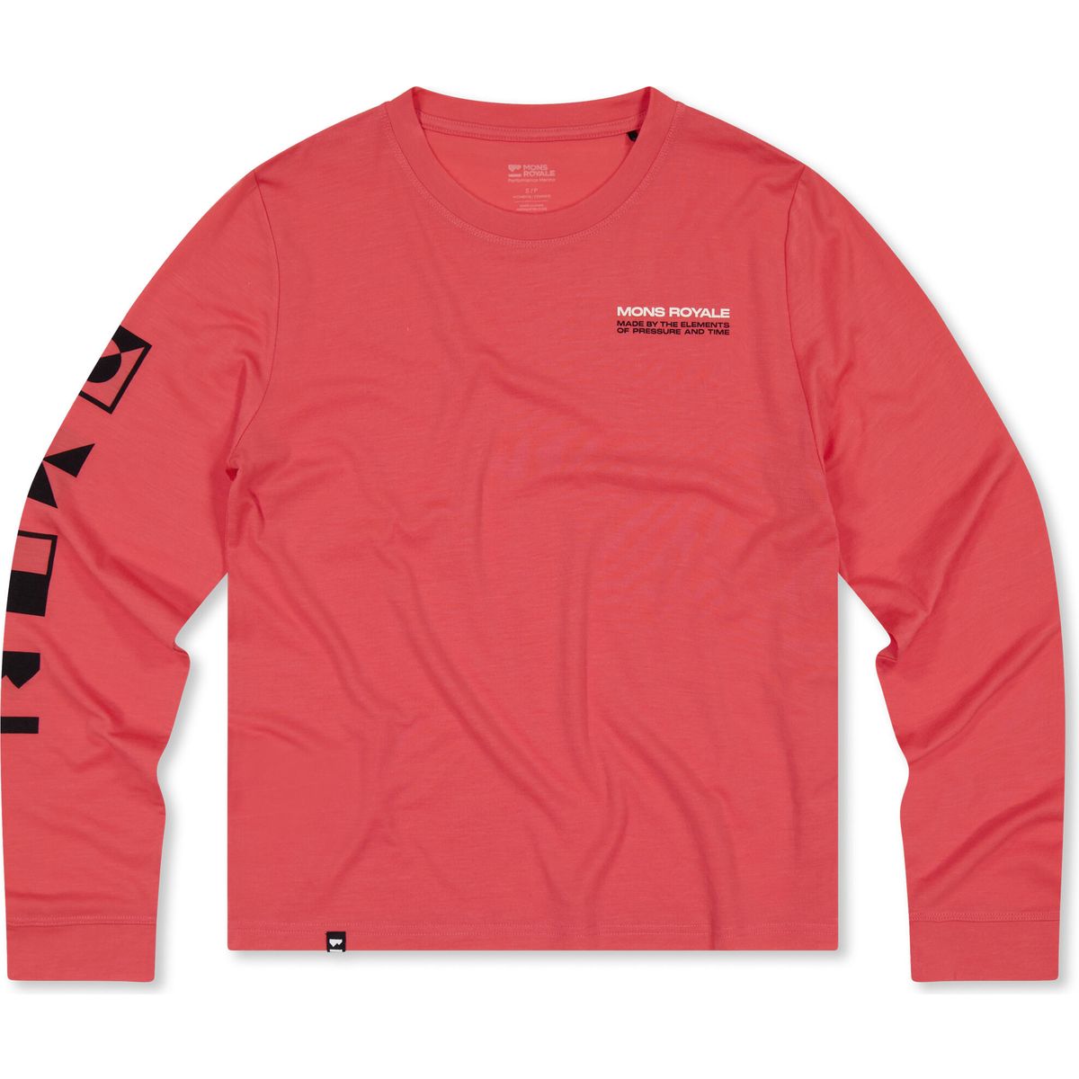 Mons Royale Womens Icon Merino Long Sleeve watermelon (917) L 100462-1324-917-L