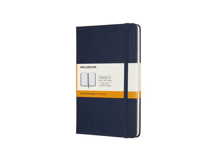 MOLESKINE carnet classique format moyen ligné bleu saphir