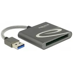 Delock USB 3.0 für CFast 2.0 (USB 3.0), Speicherkartenlesegerät, Grau