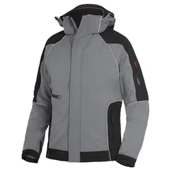 Softshelljacke "WALTER" - L - grau/schwarz