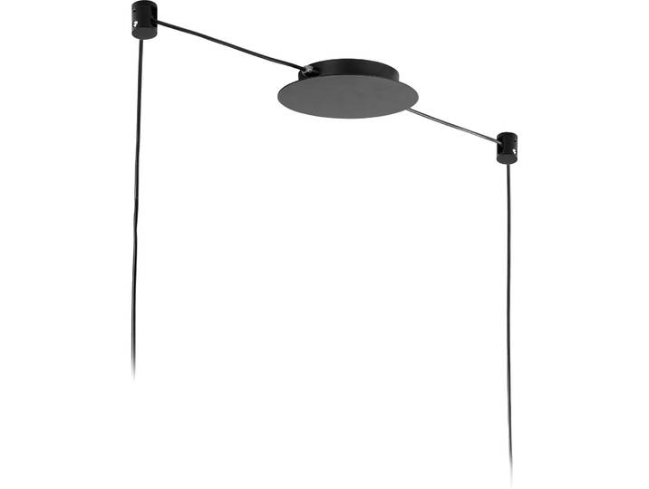 Giberti Luce Baldachin Rosone schwarz Metall B 18 T 18 cm - Baldachin