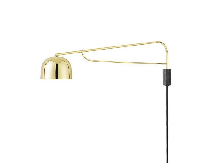 Normann Copenhagen Grant Wandleuchte Brass, groß- Stahl, Granit