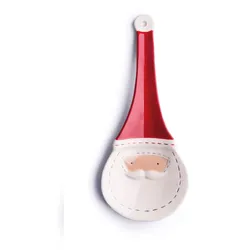 Excelsa Löffelrest Santa Claus Keramik 25,5Xh2X10,5 Cm Weiß Und Rot